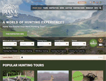 Tablet Screenshot of diana-hunting.com